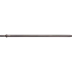 Mayhew - 3/8" Head Width, 18" OAL, Tapered Punch Chisel - Round Drive, Round Shank, Steel - Exact Industrial Supply