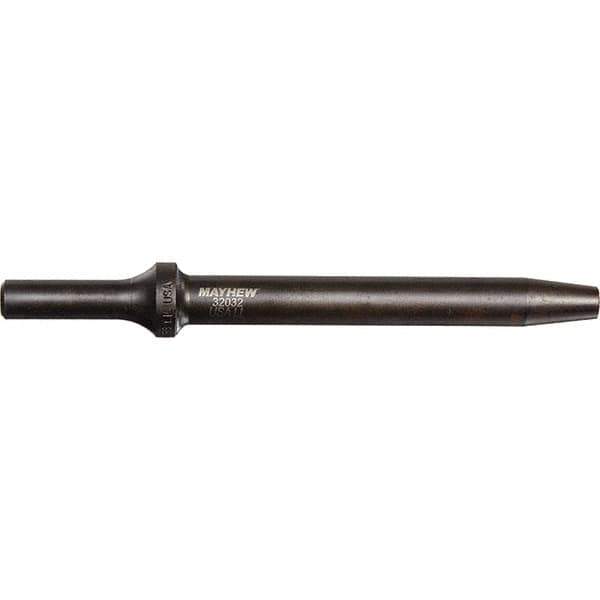 Mayhew - 5/32" Head Width, 6" OAL, Rivet Cutter Chisel - Round Drive, Round Shank, Steel - Exact Industrial Supply