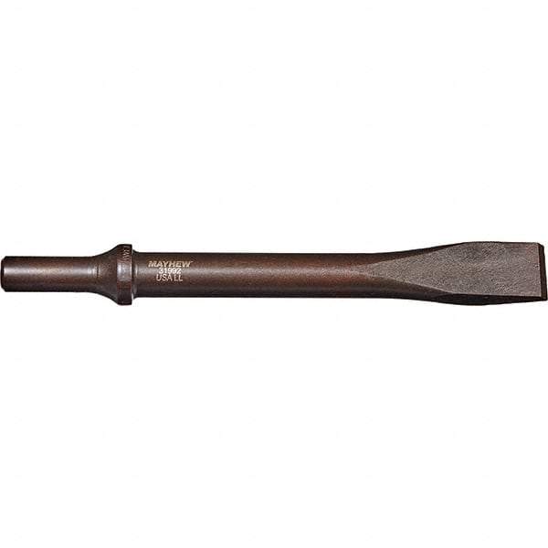 Mayhew - 3/4" Head Width, 7-1/2" OAL, Rivet Cutter Chisel - Round Drive, Round Shank, Steel - Exact Industrial Supply