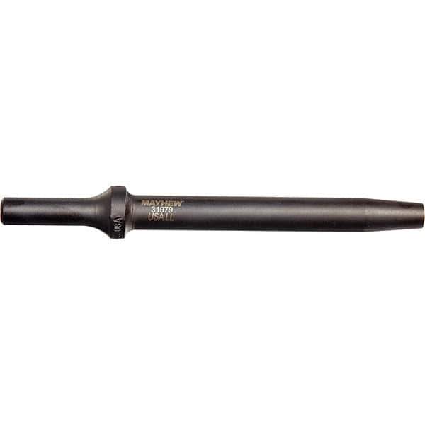 Mayhew - 6" OAL, Tapered Punch Chisel - Round Drive, Round Shank, Steel - Exact Industrial Supply