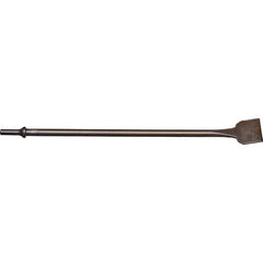 Mayhew - 2" Head Width, 18" OAL, Scraper Punch - Round Drive, Round Shank, Steel - Exact Industrial Supply