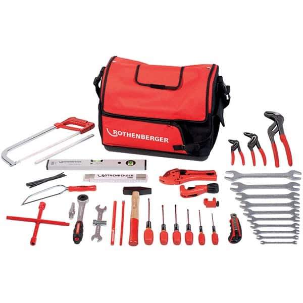 Rothenberger - Combination Hand Tool Sets Tool Type: Plumber's Tool Set Number of Pieces: 57 - Exact Industrial Supply