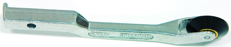 #11232 - 1/8 or 1/4 x 24'' Belt Size - 1 x 3/8'' Contact Wheel - Dynafile Contact Arm Assembly - Exact Industrial Supply