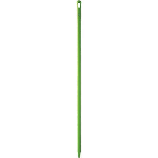 Vikan - 59 x 1-1/4" Polypropylene Squeegee Handle - European Threaded Connection, Green - Exact Industrial Supply