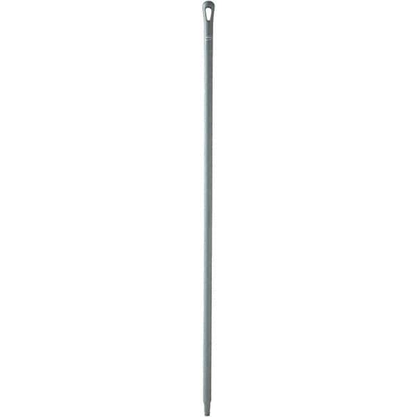 Vikan - 59 x 1-1/4" Polypropylene Squeegee Handle - European Threaded Connection, Gray - Exact Industrial Supply