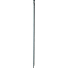 Vikan - 59 x 1-1/4" Polypropylene Squeegee Handle - European Threaded Connection, Gray - Exact Industrial Supply