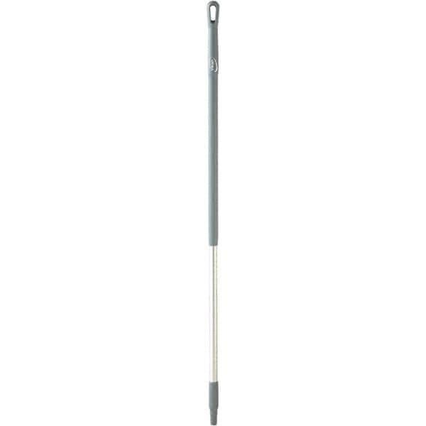 Vikan - 51 x 1-1/4" Aluminum Squeegee Handle - European Threaded Connection, Gray - Exact Industrial Supply