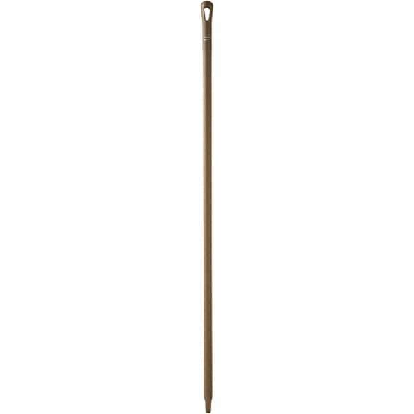 Vikan - 59 x 1-1/4" Polypropylene Squeegee Handle - European Threaded Connection, Brown - Exact Industrial Supply