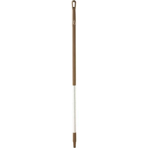 Vikan - 51 x 1-1/4" Aluminum Squeegee Handle - European Threaded Connection, Brown - Exact Industrial Supply