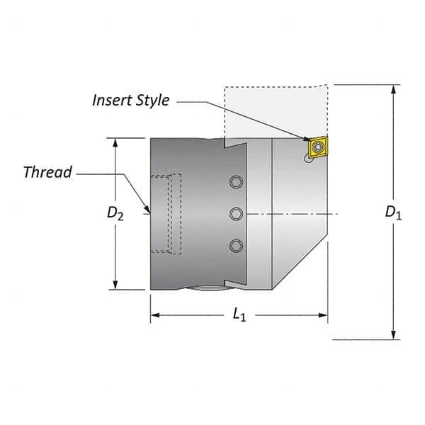 Allied Machine and Engineering - Boring Head Parts & Tools Type: Hardware Kit Includes: Boring Head Body; Dial Screw; Insert Holder; Torx Wrench; Wedge - Exact Industrial Supply