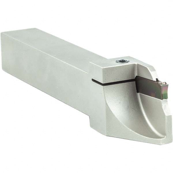 Arno - 0.394" Max Depth, 0.079 to 0.787" Width, External Left Hand Indexable Grooving/Cutoff Toolholder - Exact Industrial Supply