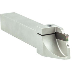 Arno - 0.63" Max Depth, 0.079 to 1.26" Width, External Left Hand Indexable Grooving/Cutoff Toolholder - Exact Industrial Supply