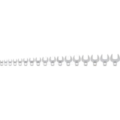 3/8 Inch Drive Crowfoot Wrench Set, 17-Piece (8-24 mm)