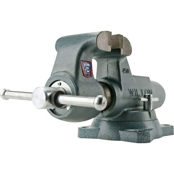 Wilton - Bench Vises Jaw Width (Inch): 6 Jaw Opening Capacity (Inch): 10 - Exact Industrial Supply
