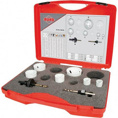 Rothenberger - Hole Saw Kits Minimum Saw Diameter (Inch): 3/4 Maximum Saw Diameter (Inch): 2-1/2 - Exact Industrial Supply