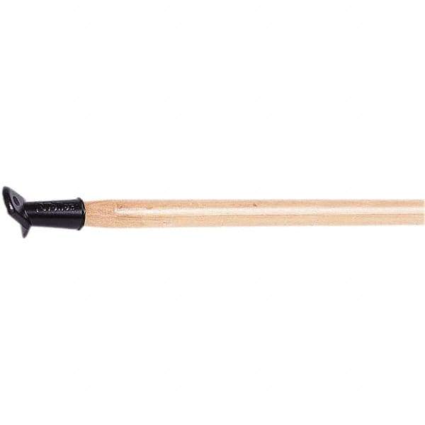 Weiler - 60 x 1-1/8" Wood Squeegee Handle - Bolt-On Connection, Tan - Exact Industrial Supply