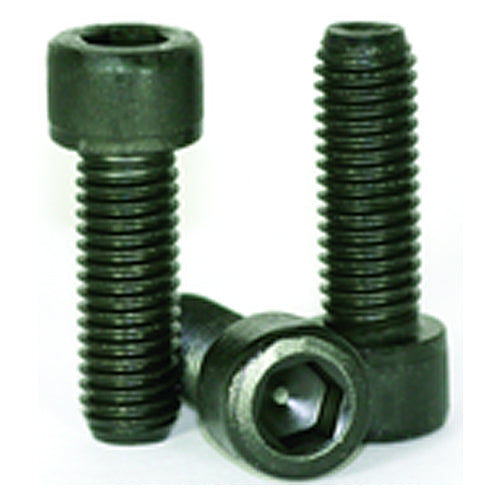 #6-32 × 1″ - Black Finish Heat Treated Alloy Steel - Cap Screws - Socket Head - Exact Industrial Supply