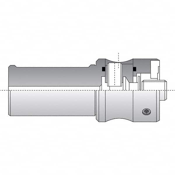 Allied Machine and Engineering - 50mm Diam Radial Clamp Straight Shank Modular Reamer Body - Exact Industrial Supply