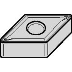 DNMG 432 Double-sided|G TN15U, 1/32″ Corner Radius, 3/16″ Thick, 1/2″ Inscribed Circle, Uncoated, Turning Indexable Insert - Exact Industrial Supply