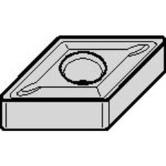DNMG 432 Double-sided|G TN30M, 1/32″ Corner Radius, 3/16″ Thick, 1/2″ Inscribed Circle, TiN, Turning Indexable Insert - Exact Industrial Supply