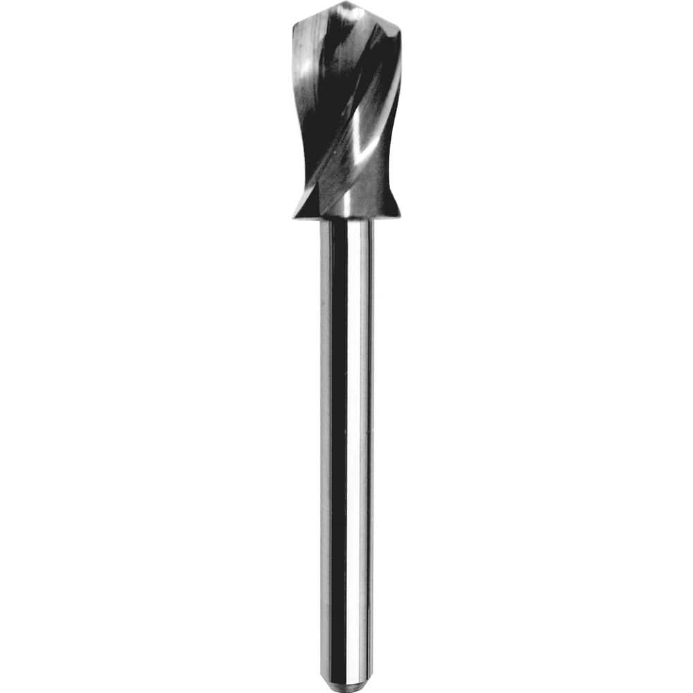 Spotting Drill: 130°, Solid Carbide Uncoated Finish, Right Hand Cut, Series M155