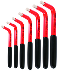 Insulated Metric Hex L-Key 7 Piece Set 3.0; 4.0; 5.0; 6.0; 8.0; 10; 12mm - Exact Industrial Supply