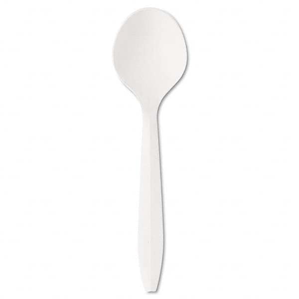 Boardwalk - Mediumweight Polystyrene Plastic Cutlery, Soup Spoon, White, 1000/Carton - Exact Industrial Supply