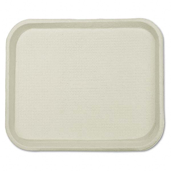 Chinet - Savaday Molded Fiber Food Trays, 9 x 12 x 1, White, Rectangular - Exact Industrial Supply