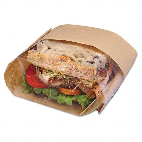 Bagcraft Papercon - Reclosable Food & Sandwich Bags Volume Capacity: 1 Sandwich Width (Inch): 9-1/2 - Exact Industrial Supply