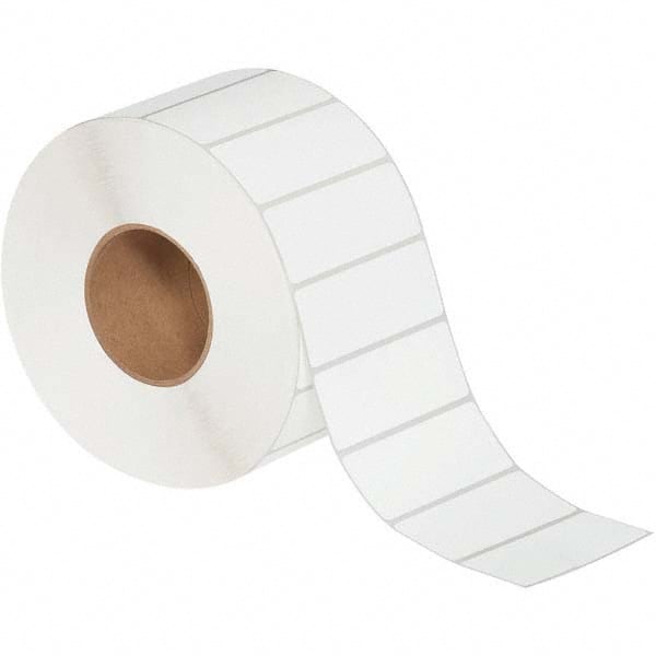 Value Collection - Pack of 4 Rolls, 3,850 Labels per Roll, 4" x 1-1/2" White Matte Coated Facestock Thermal Labels - Exact Industrial Supply