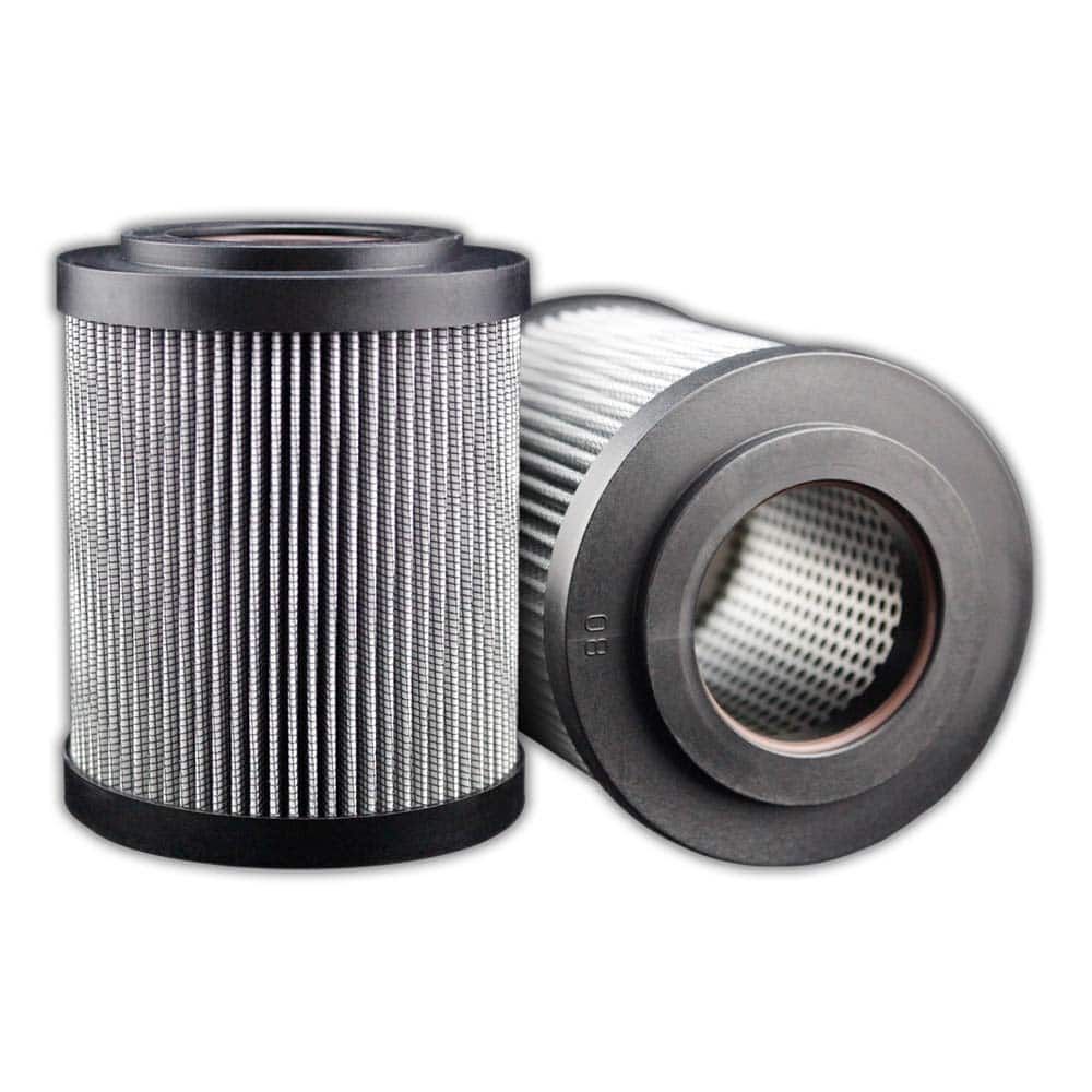 Replacement/Interchange Hydraulic Filter Element: Microglass, 10  µ