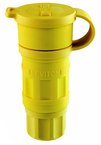 15 Amp; 125 Volt; NEMA 5-15R; 2P; 3W; Connector; Straight Blade; Industrial Grade; Grounding; Wetguard - Yellow - Exact Industrial Supply