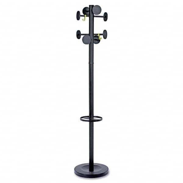 Alba - Coat Racks, Hooks & Shelving Type: Floor Rack Number of Hooks: 8 - Exact Industrial Supply