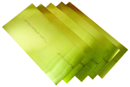 Brass Shim Stock Assortment - 6 x 18 (.001 to .015 Thickness) - Exact Industrial Supply