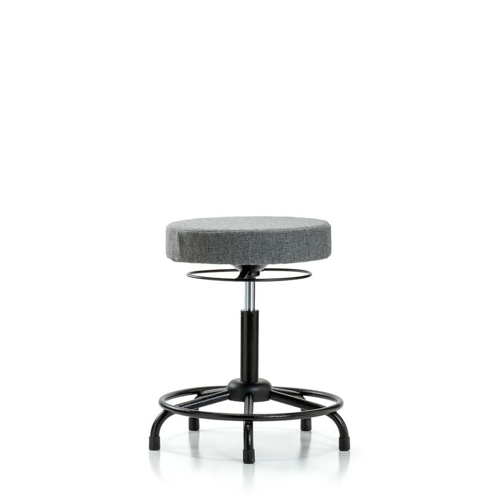 Adjustable Height Swivel Stool: Olefin, 24″ Seat Width, 24″ Seat Depth Round Height