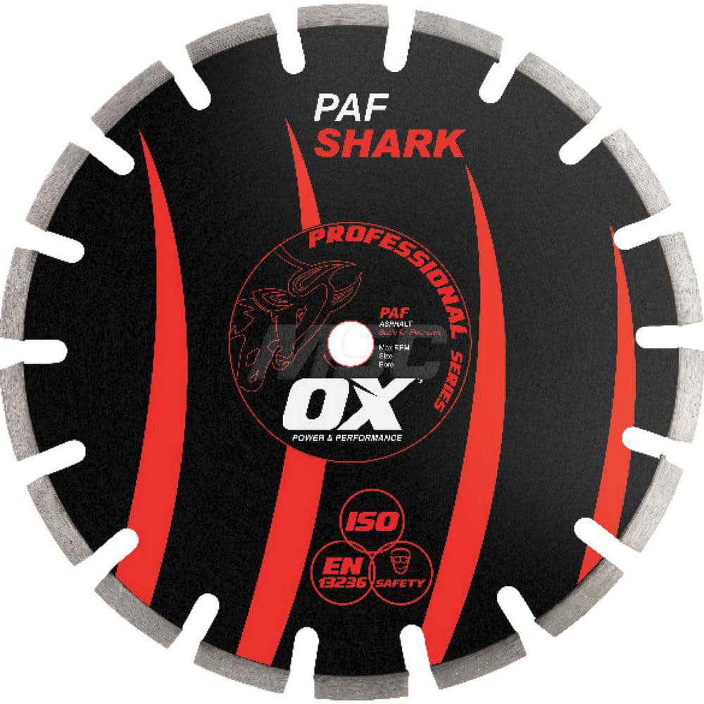 Wet & Dry Cut Saw Blade: 20″ Dia, 1″ Arbor Hole Use on Asphalt, Standard Arbor