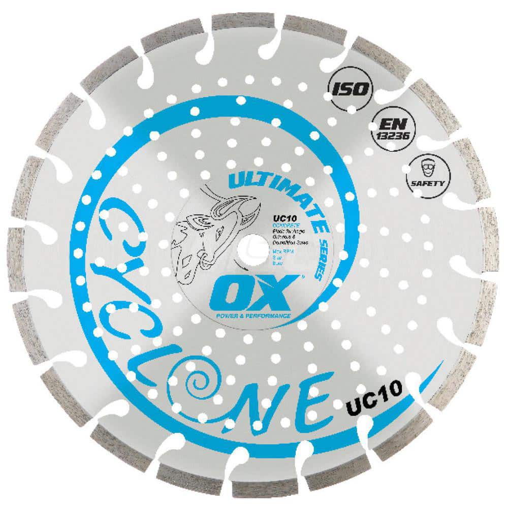 Wet & Dry Cut Saw Blade: 4″ Dia, 5/8 & 7/8″ Arbor Hole Use on Concrete, Standard Arbor