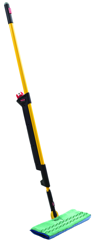 Pulse Mopping Kit - Green side for dust mop, blue side for damp mopping - Trigger handle dispenses three streams of cleaning solution - Reservoir holds enough solution to clean up to 850 sq ft. - Exact Industrial Supply