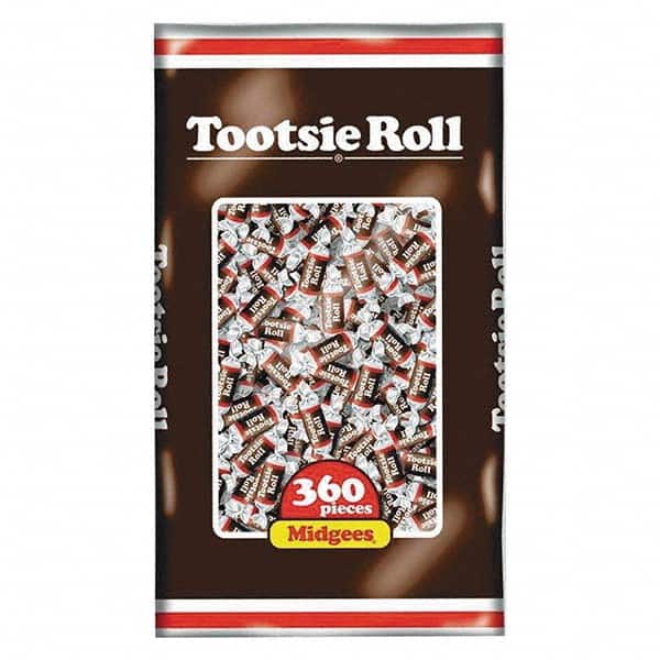 Tootsie Roll - Snacks, Cookies, Candy & Gum Breakroom Accessory Type: Candy Breakroom Accessory Description: Midgees, Original, 38.8oz Bag, 360 Pieces - Exact Industrial Supply