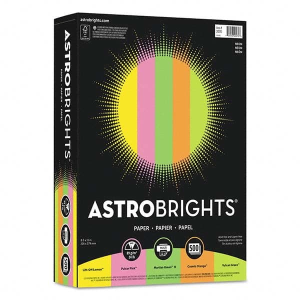 Astrobrights - Office Machine Supplies & Accessories Office Machine/Equipment Accessory Type: Copy Paper For Use With: Copiers; Inkjet Printers; Laser Printers - Exact Industrial Supply