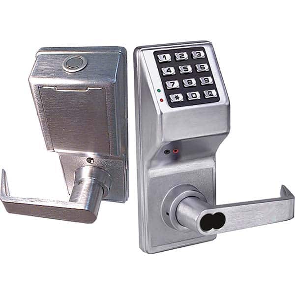Alarm Lock - Lever Locksets Type: Entrance Door Thickness: 1-3/4 - Exact Industrial Supply