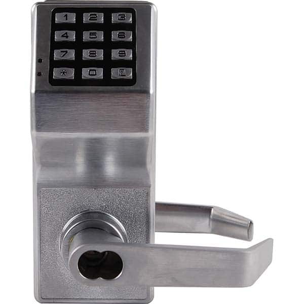 Alarm Lock - Lever Locksets Type: Double Side Entrance Door Thickness: 1-3/4 - Exact Industrial Supply