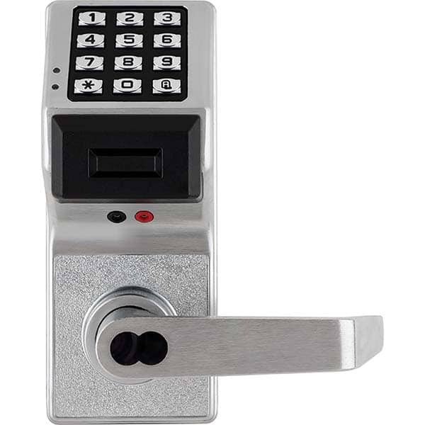 Alarm Lock - Lever Locksets Type: Entrance Door Thickness: 1-3/4 - Exact Industrial Supply
