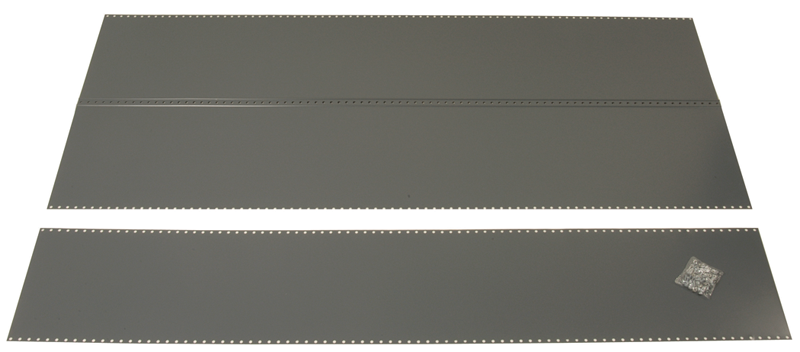 48 x 24 x 85" - Steel Panel Kit for UltraCap Shelving Add-On Unit (Gray) - Exact Industrial Supply
