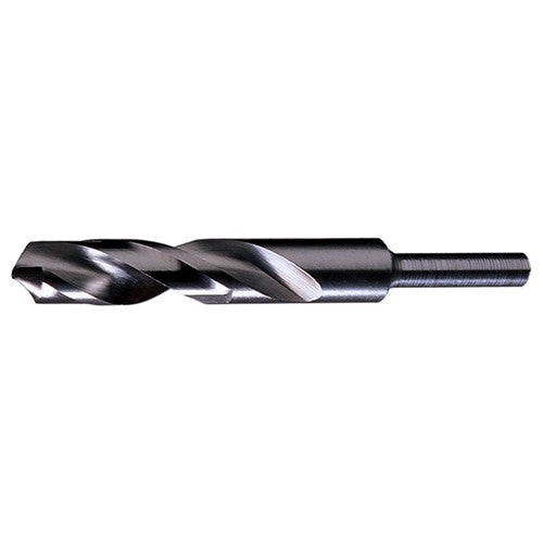 3/8 RHS / RHC HSS 118 Degree Radial Point 1/4″ Reduced Shank Silver & Deming Drill - Steam Oxide - Exact Industrial Supply