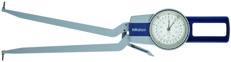 80 - 100mm Measuring Range (0.01mm Grad.) - Dial Caliper Gage - #209-309 - Exact Industrial Supply