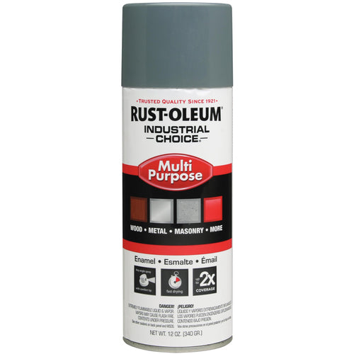 1600 Multi-Purpose ANSI 49 Medium Light Gray Spray Paint - Exact Industrial Supply