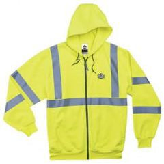 8392 2XL LIME HOODED SWEATSHIRT - Exact Industrial Supply