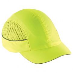 8960 SHORT BRIM LIME BUMP CAP W/LED - Exact Industrial Supply