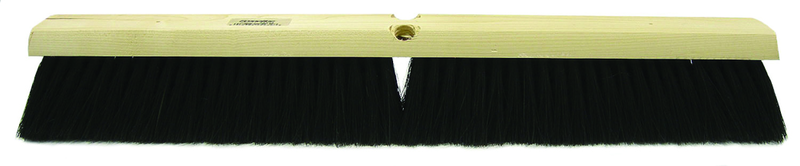 18" - Black Fine Sweeping Broom Without Handle - Exact Industrial Supply